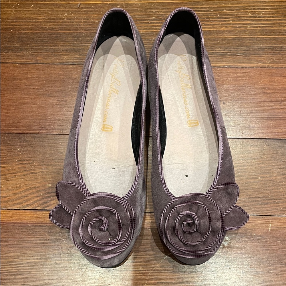 Elegant Purple Suede Women's Flats